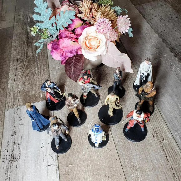 Disney Star Wars Figures Figurines Cake Topper Bundle 11 Pieces EUC - Picture 15 of 16